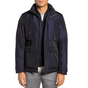 NWT Ted Baker London Mens Oka Nylon Field Jacket Navy Blue Size S $525 BB419